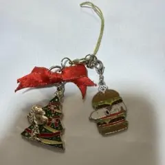 スヌーピー クリスマスツリー ハンバーガー チャーム