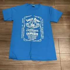 Rasta t-シャツ　水色　青　100%コットン　麻　大麻　THC