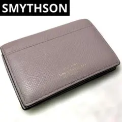 SMYTHSON スマイソン　カードケース　レザー　ピンク　名刺入れのサムネイル