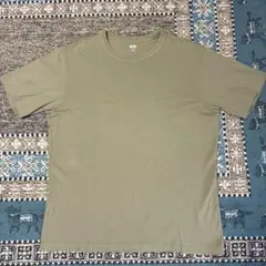 UNIQLO U クルーネックTシャツ カーキ XL
