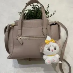 ミエーレ　miele カウレザー2wayバッグ ピンク　本革