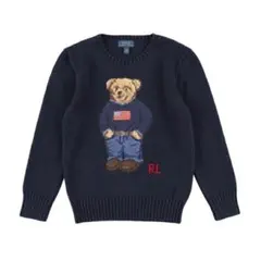 Ralph Lauren テディベアセーター 100cm~ ネイビー