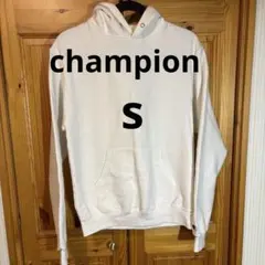 ◻︎値引き中。champion 白　フード パーカーＳ