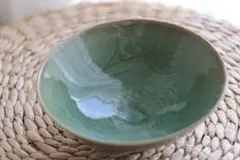 紀州瑞芝焼　五代坂上瑞雲作　茶碗　木箱付き