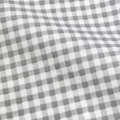 natural gingham check 韓国生地 チェック グレー 45cm