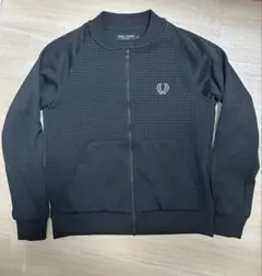 FRED PERRY ブラック チェック柄 ジャージ XS