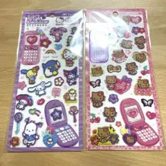 サンリオ　正規品　新品　平成はっぴーフォン　クロミ　マイメロ　日焼けキティ