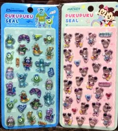 正規品　Disney PUKU PUKUシール　２枚セット③