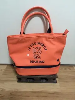 【美品】ルコックスポルティフ 二層式 カートバッグ ミニトートバッグ