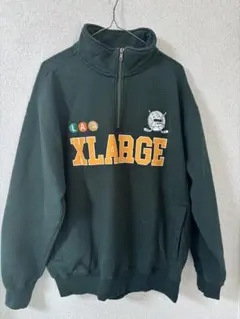 XLARGE ハーフジップ スウェット グリーン 91のサムネイル