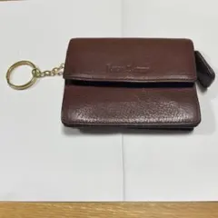 ブラウンレザー コインケース キーリング付き