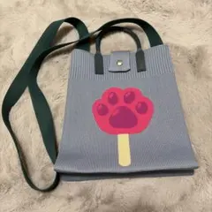 ズートピア 肉球 アイスキャンディー ニット ショルダーバッグ
