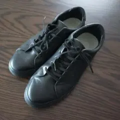 MUJI× CAMPER レザー スニーカー 26cm 黒　未開封・未使用 無印良品「MUJI Labo」がカンペールと共同開発したスニーカーを