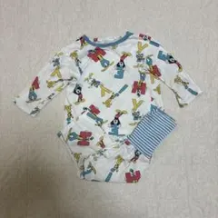 ディズニー　ミッキー　90cm 長袖パジャマ　薄手　腹巻きパジャマ　男の子