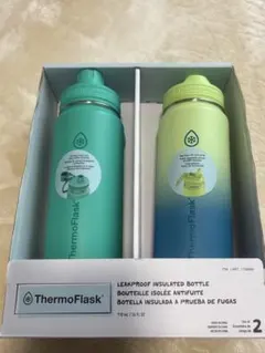 新品★サーモフラスク★ステンレス真空断熱ボトル2本セット★ThermoFlaskのサムネイル