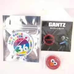 まとめ売り24時間テレビ36缶バッジとGANTZカンバッジセットとELMO　3点