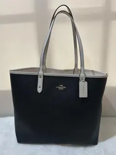 COACH トートバッグ 黒/ホワイト☆。.:＊・゜
