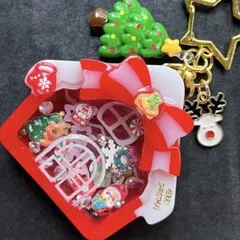♡クリスマスのおうちのシェイカーキーホルダー♡