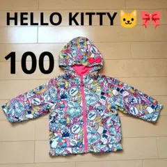 HELLO KITTY ウインドブレーカー 100 フード付きナイロンジャケット