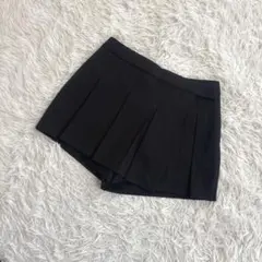 00s Y2K ミニ丈　キュロットスカート　プリーツ　ロリータ　パンク系　海外