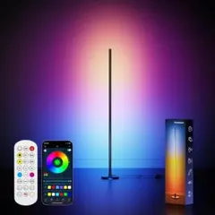 ✨在庫限り✨LEDフロアライト スタンドライト RGBIC 間接照明 リモコン付のサムネイル