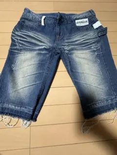 premium デニムショートパンツ インディゴ　Sサイズ