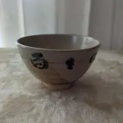 手書き模様の茶碗