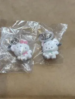 サンリオめじるしアクセサリー　ふわふわスノー　キティ　ポチャッコ　ポムポムプリン