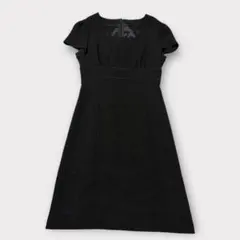 フォーマル　ブラック フレア ワンピース