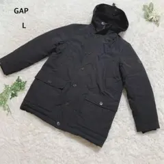 ギャップ　ダウンジャケット ジャンパー　アウター　ユニセックス　シンプル　L 黒