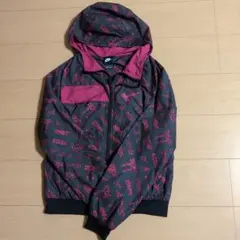 Nike フード付きジャケット グレー/ピンク