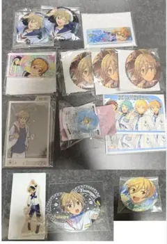 あんスタ 真白友也 缶バッジ ESMG リングライト12点セット
