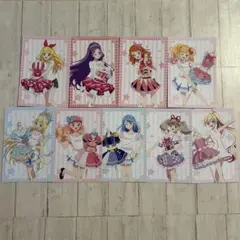 【新品未使用】【美品】アイカツ 大衣装展 ポストカード コンプリートセット 9枚