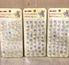 トムとジェリー　ぷくぷくシール　3枚セット