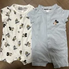 ディズニー ミッキーロンパースセット 3M4M