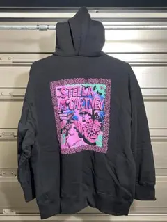 TK146 Stella McCartney オーバーサイズブラックフーディ　Lのサムネイル