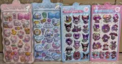 キティ　クロミ　マイメロ　シナモン　ボンボンドロップシール　4枚