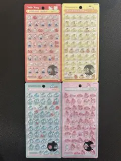 サンリオ ボンドロ ボンボンドロップシール 4枚セット ミニ