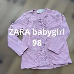 ZARA babygirl ピンクフラワートップス