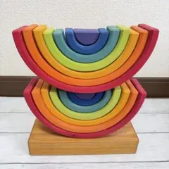 Grimm's Rainbow Stacker 木製 知育玩具のサムネイル