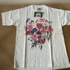 90sL.L.BEAN USA製フラワープリントアート Tシャツ デッドストック