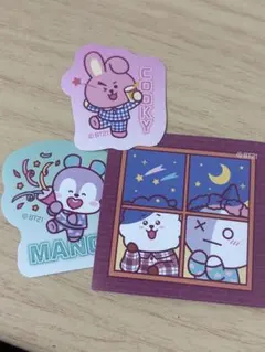 BT21 ダイカット ステッカー 3枚セットのサムネイル