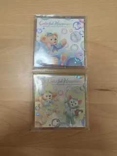 ダッフィー＆フレンズ メモ 2個セット Colorful Happiness