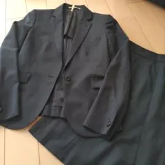 オリヒカORIHICAビジネスリクルート就活スカートスーツ5号7号Sネイビー