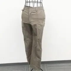 23区 パンツ ブラウン 日本製 綿混 シンプル 小さいサイズ 清楚 春秋