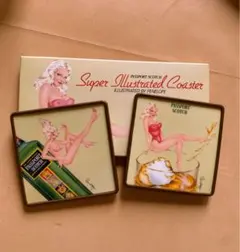 パスポートスコッチ ヴィンテージコースター 2枚セット（箱付き）未使用