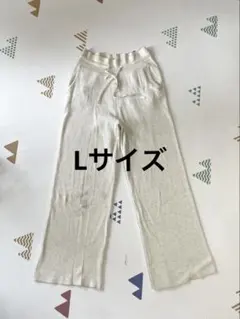 UNIQLO ウォッシャブルニットパンツ　L ホワイト　マタニティ