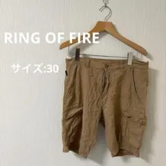 古着✨️RING OF FIRE ショートパンツ ベージュ ハーフパンツ メンズ
