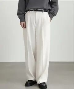 emma clothesホワイト ワイドスラックス Lサイズ