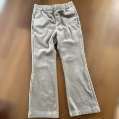 コーデュロイ ベージュ フレアパンツGU